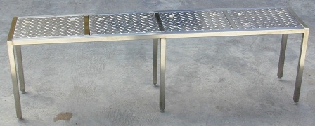 stainless-steel-tread-top-stand-semiconductor-fab-personal-machine-step-platform