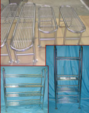 electropolished-stainless-steel-rod-gowning-bench-8-lot-wip-rack-large-wip-rack-stainless-steel-cleanroom-fabrication